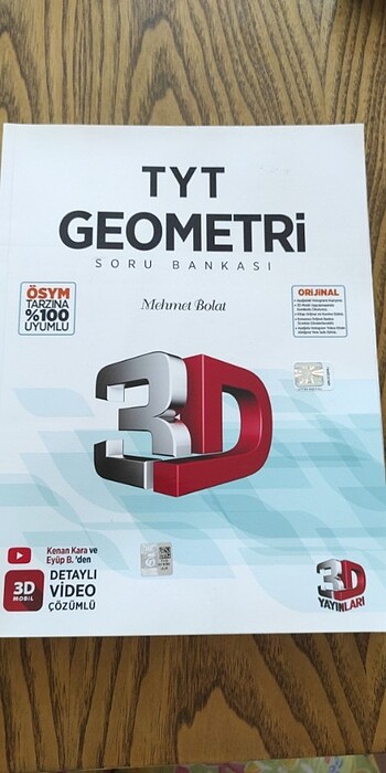 3D yayınları tyt geometri soru Bankası 