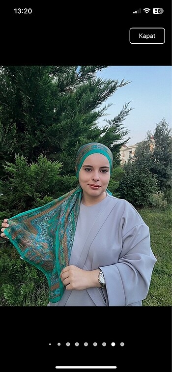50x160 boyutundadır küçük boy hint ipeği , fular olarak da kulla