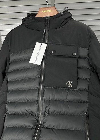 Siyah Fermuarlı Erkek Street Wear Mont
