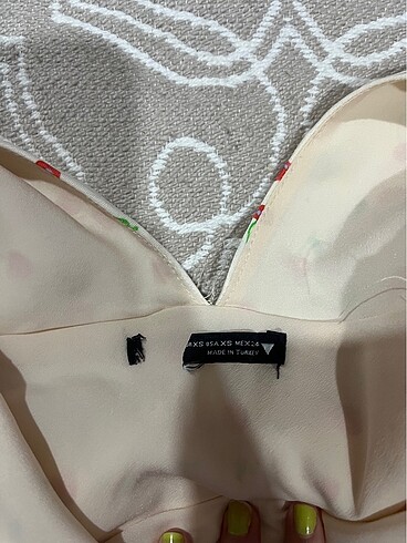 xs Beden Zara Lolita kirazlı elbise