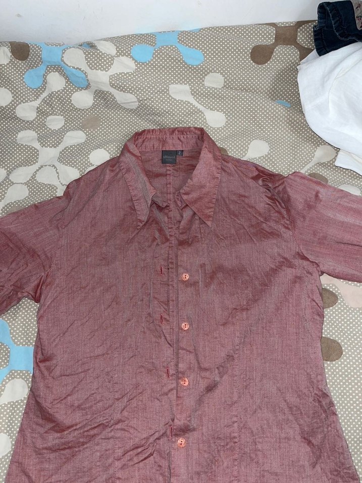 Bele Oturan Vintage Gömlek y2k grunge - Görsel 2