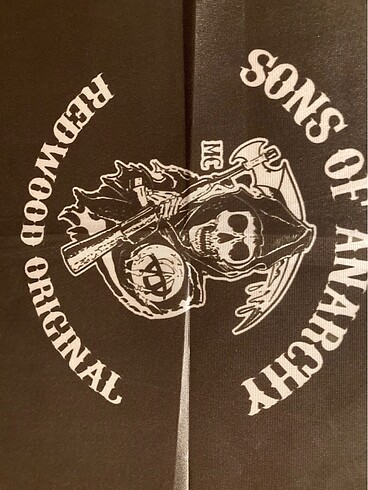  Beden siyah Renk Sons of Anarchy Bayrağı