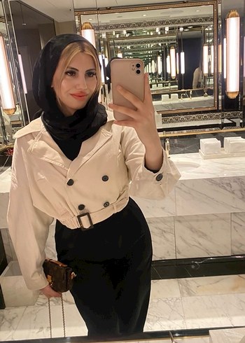 l Beden Bej Kemerli zara Kısa Kesim Kadın Trençkot