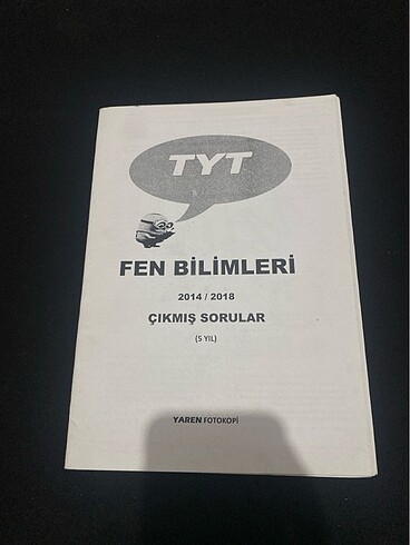 Tyt fen bilimleri 2014-2018 çıkmış soruları