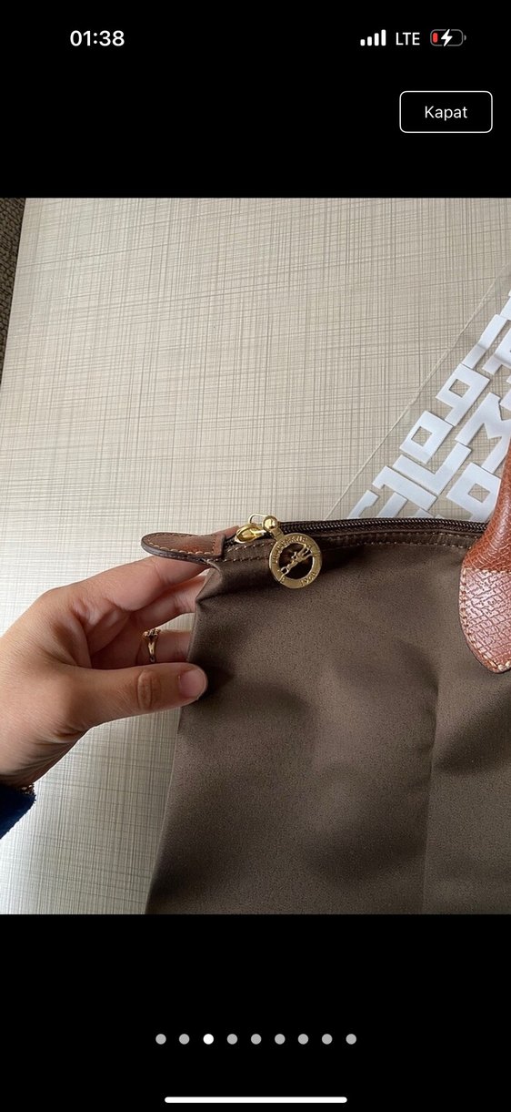 Longhamp kahverengi L beden Çanta - Görsel 2