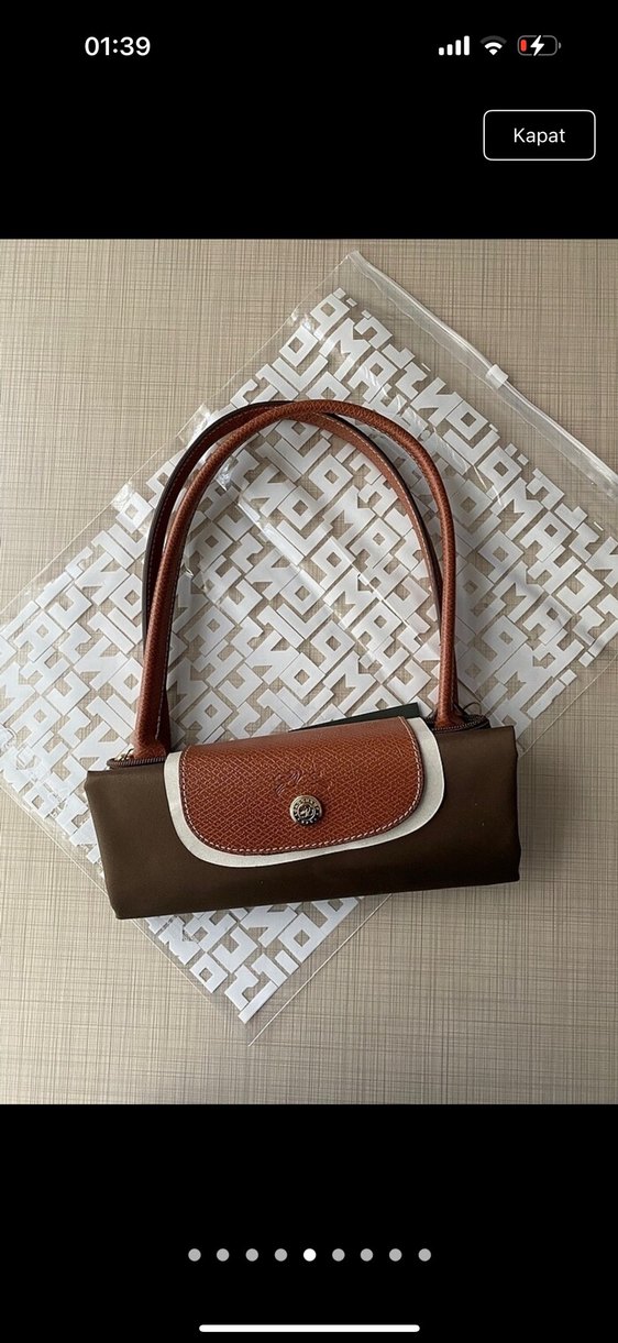 Longhamp kahverengi L beden Çanta - Görsel 4