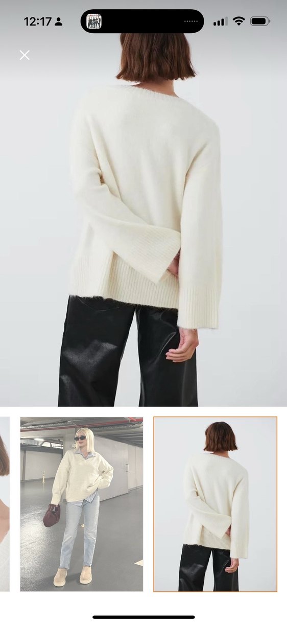 Madmext bej yünlü kazak - Görsel 3