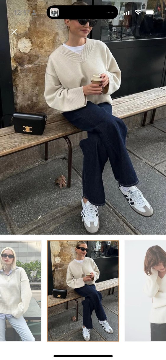 Madmext bej yünlü kazak - Görsel 4