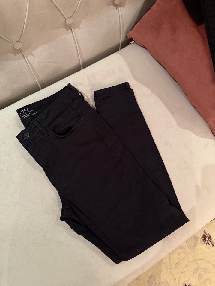 Loft Siyah Kadın Dar Kesim Midi Kot Pantolon - Görsel 2