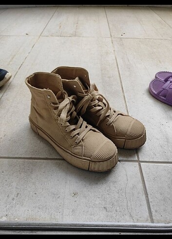 38 Beden LCW bilekli krem sneaker
