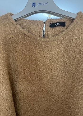 Camel Renkli Dökümlü Bohem Kadın Kaban - Görsel 4