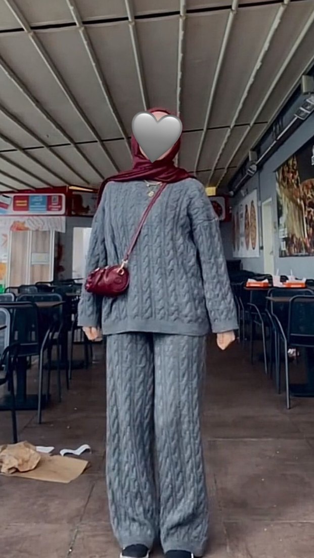 Kadın Örgü Triko Takım - Görsel 2