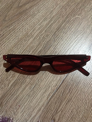 m Beden Kırmızı vintage gözlük