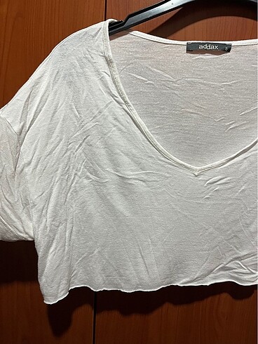 Koton beyaz crop tshirt
