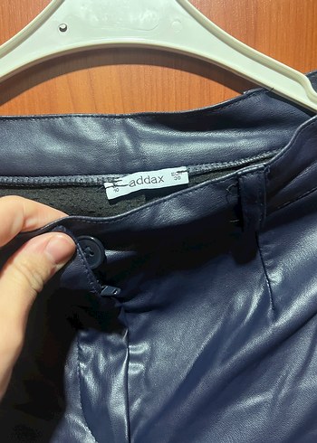 mavi Kadın deri Pantolon - Görsel 4