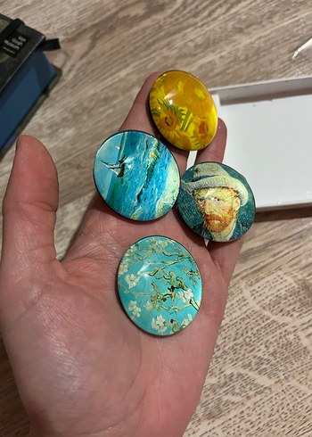 Turkuaz Buzdolabı Magnet Seti 4'lü - Görsel 3