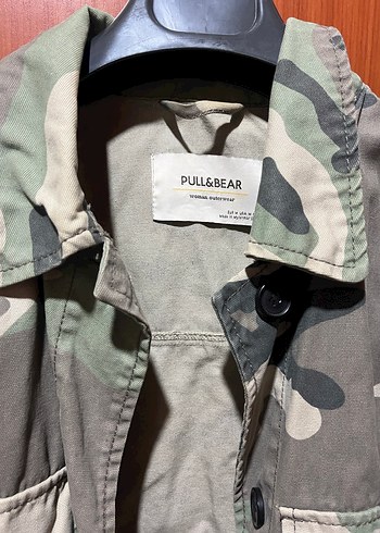 Gri Kamuflaj Desenli Kısa Kadın Ceket - Görsel 2