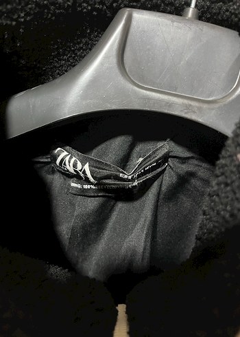 Yüksek Yakalı Siyah Mini Fermuarlı Ceket - Görsel 4