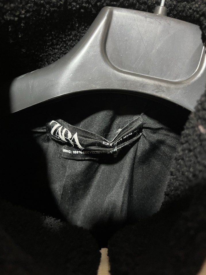 Yüksek Yakalı Siyah Mini Fermuarlı Ceket - Görsel 4