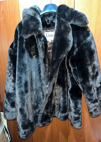 Kahverengi Kürk Detaylı Midi Kadın Mont - Görsel 3