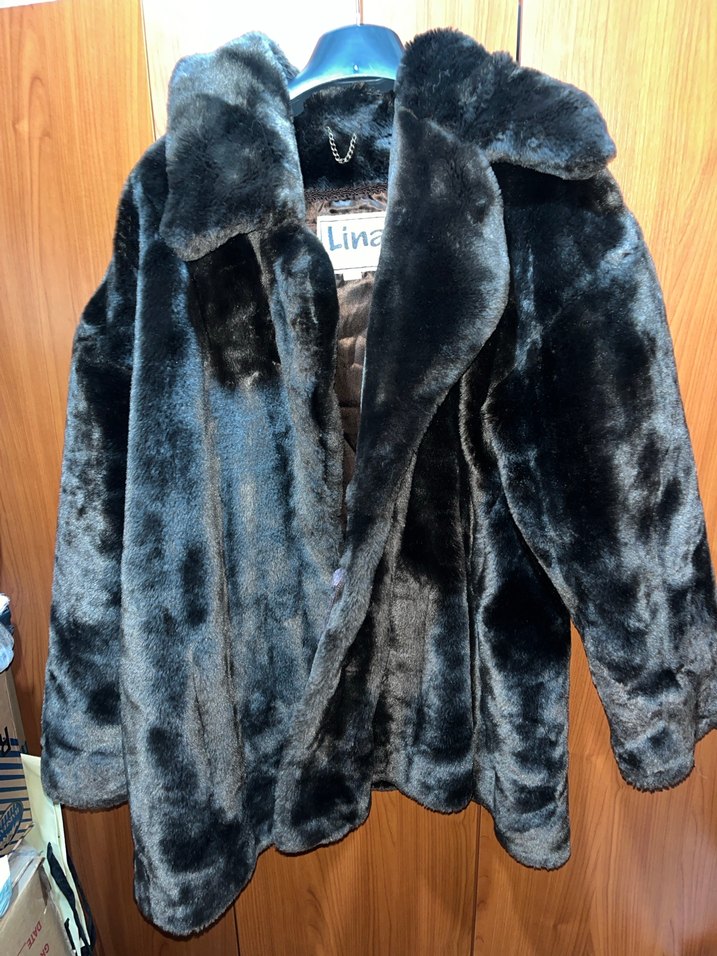 Kahverengi Kürk Detaylı Midi Kadın Mont - Görsel 3