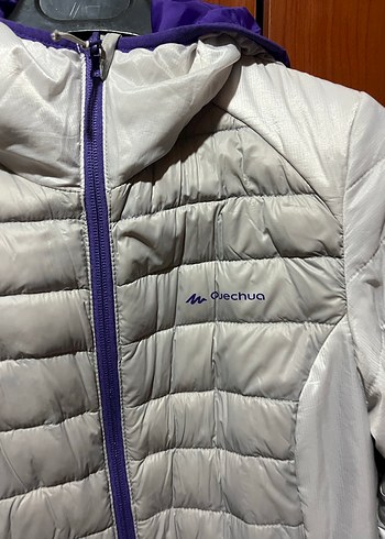 Kadın Bej Midi Mont, Fermuarlı, Kapüşonlu - Görsel 2