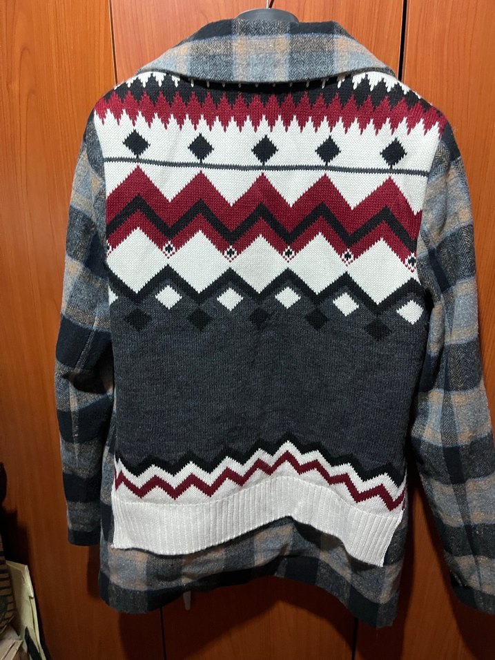 Gri Ekose Kısa Kadın Blazer Ceket - Görsel 2