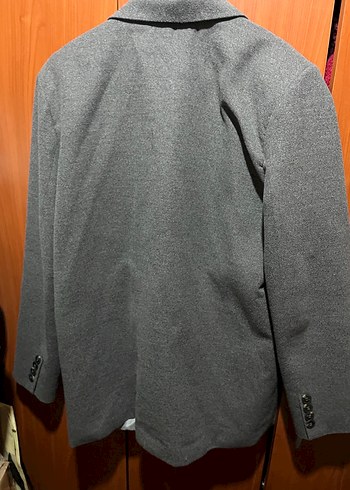 Gri Düğmeli Kadın Blazer Ceket - Görsel 5