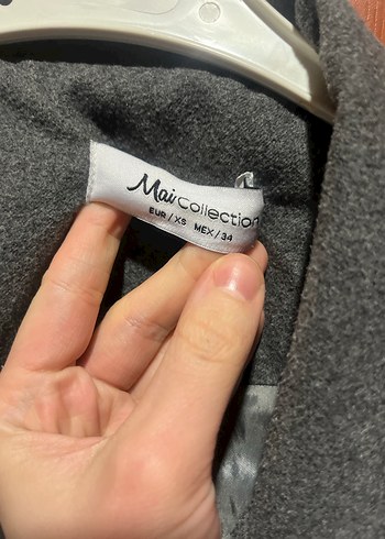 Gri Düğmeli Kadın Blazer Ceket - Görsel 3