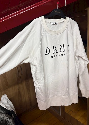 DKNY Beyaz Logo Sweatshirt