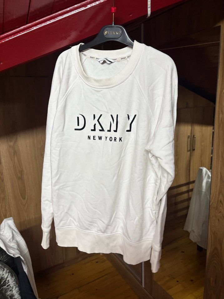 DKNY Beyaz Logo Sweatshirt — görsel 4/6