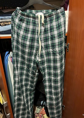 Yeşil Ekose Rahat Pijama Altı
