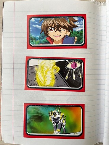 Bakugan çıkartma sticker panini - Görsel 3