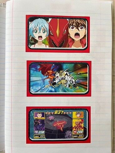 Bakugan çıkartma sticker panini - Görsel 4