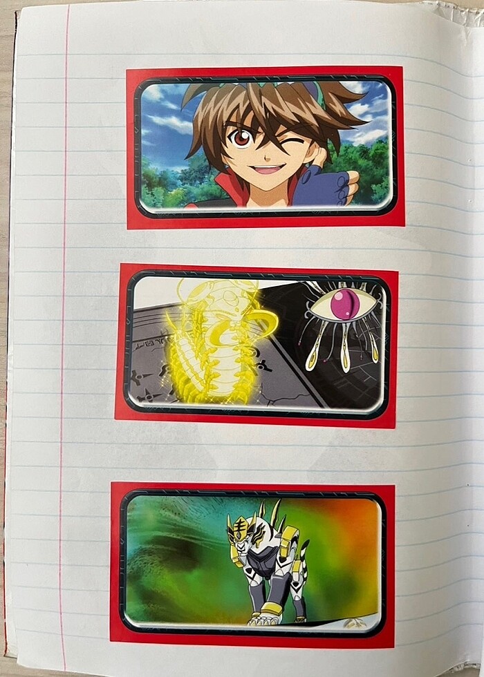 Bakugan çıkartma sticker panini - Görsel 3