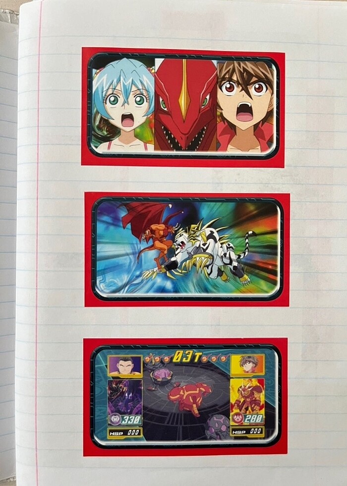 Bakugan çıkartma sticker panini - Görsel 4