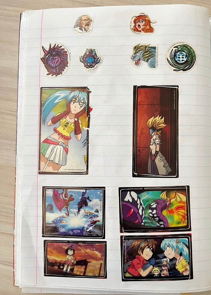 Bakugan çıkartma sticker panini - Görsel 2