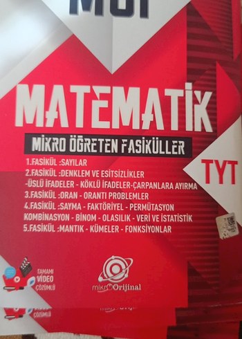 TYT Matematik Mikro Öğreten Fasiküller Seti