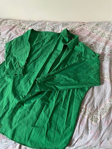 Yeşil Oversized Gömlek