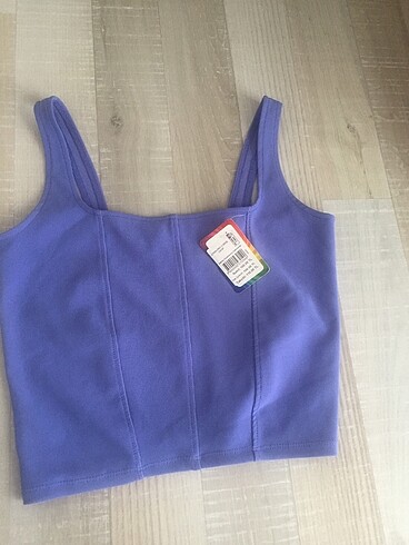 Askılı crop mor