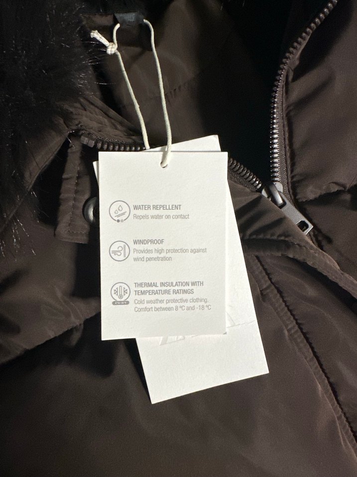 Zara suni kürk yakalı kapitone bomber ceket - Görsel 3