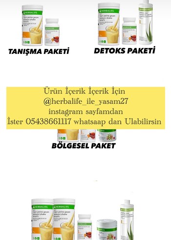 Herbalife Tanışma, Detoks ve Bölgesel Paketler