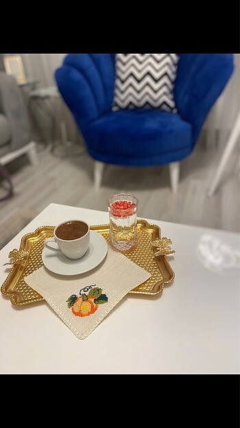 Sonbahar kabak modeli kahve sunum peçetesi ????