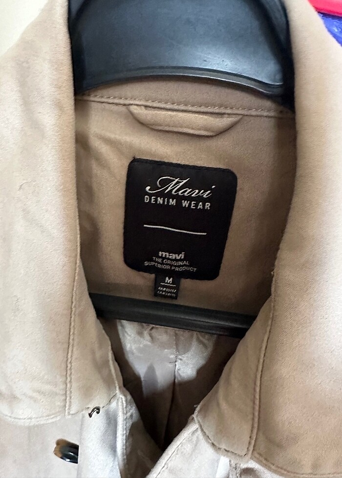 Bej renk kısa trençkot - Görsel 2