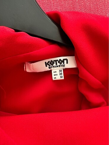 Koton kırmızı elbise - Görsel 5