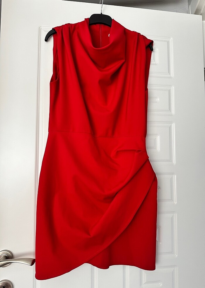 Koton kırmızı elbise - Görsel 2
