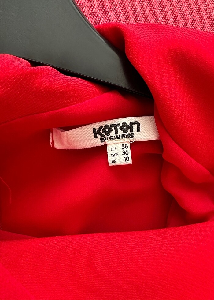 Koton kırmızı elbise - Görsel 5