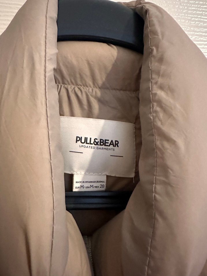 Bej Yüksek Yakalı Kadın Şişme Yelek - Görsel 2