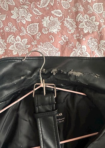 Kadın Siyah Biker Deri Ceket - Görsel 2