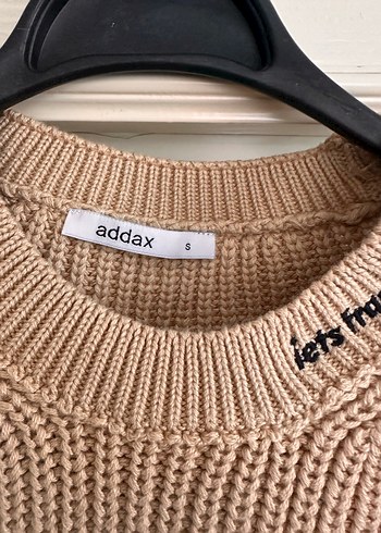 Bej Kadın Örgü Kısa Sweatshirt - Görsel 7